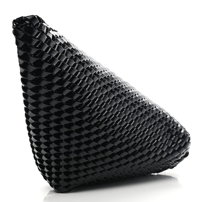 Bottega Veneta Calfskin Intrecciato Structure Clutch Black 3 of 7