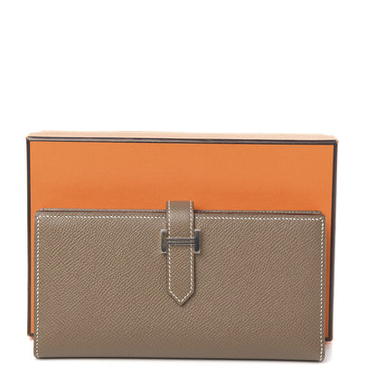 Hermes Epsom Bearn Gusset Wallet Etoupe 8 of 8