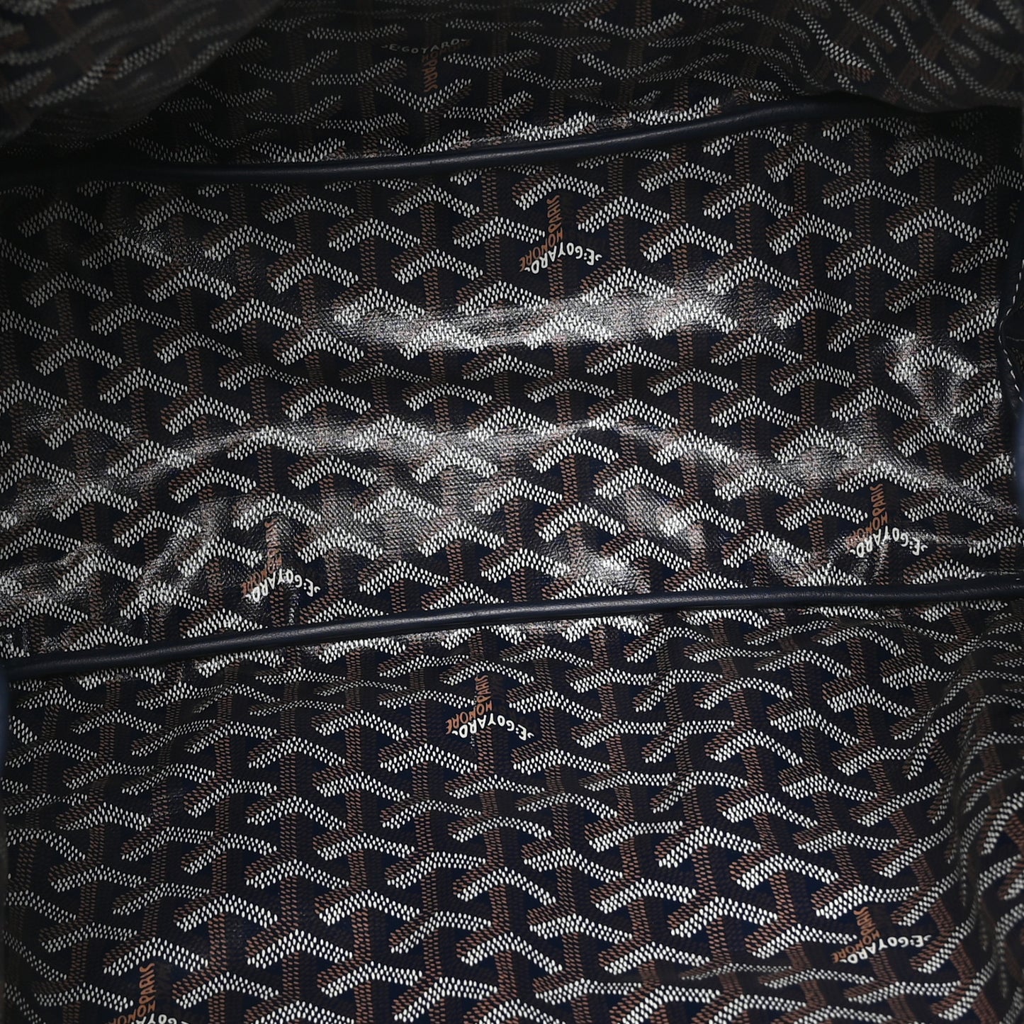 Goyardine Reversible Anjou PM Navy