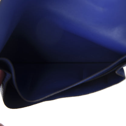 Hermes Togo Dogon Duo Wallet Bleu Electrique 5 of 11