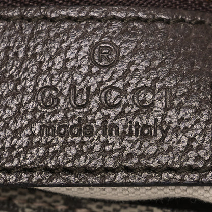 Gucci GG Supreme Monogram Textured Dollar Calfskin Blondie Chain Shoulder Flap Bag Beige Ebony New Acero 5 of 13