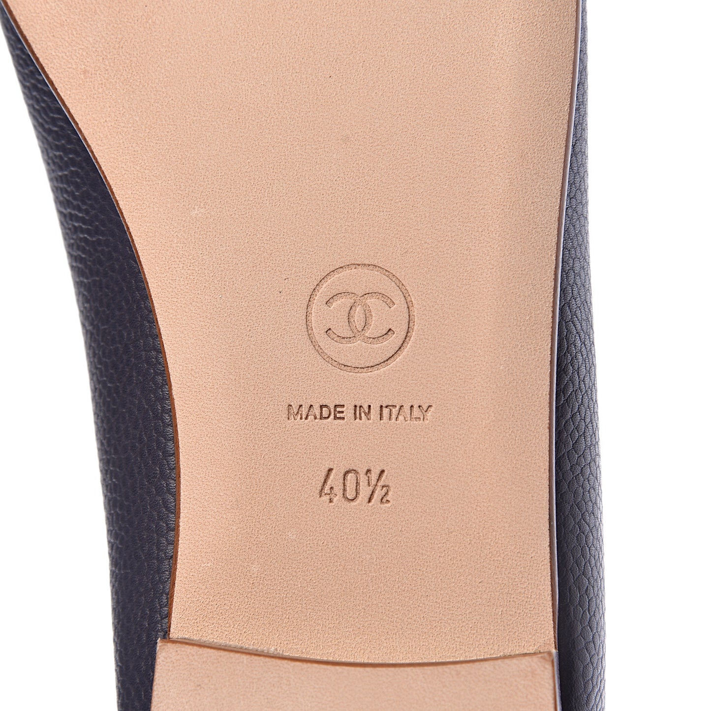 Caviar CC Cap Toe Ballerina Flats 40.5 Marine
