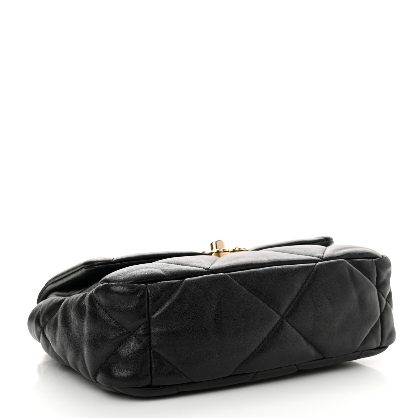 Lambskin Quilted Medium Chanel 19 Flap Black