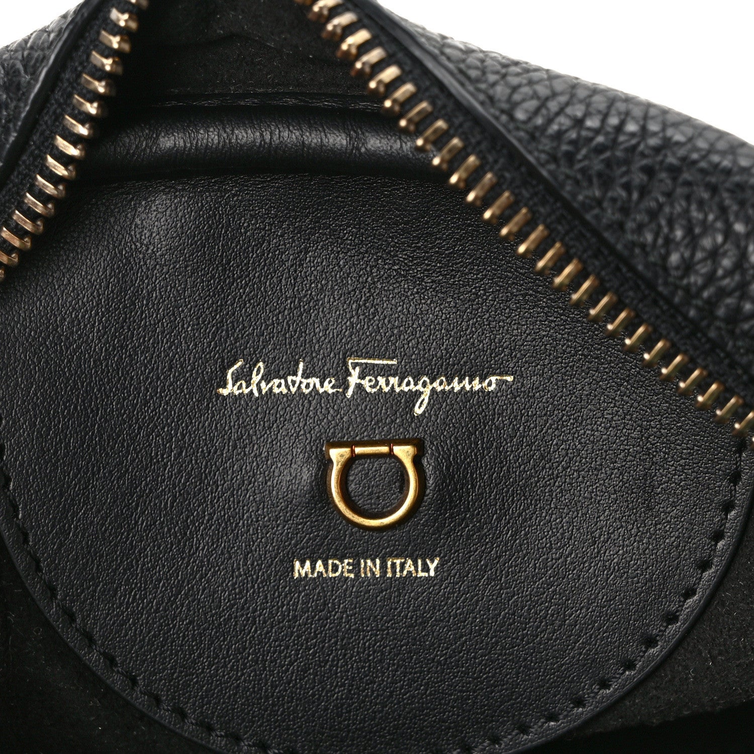 Salvatore Ferragamo Calfskin Travel Camera Crossbody Bag Black 7 of 13