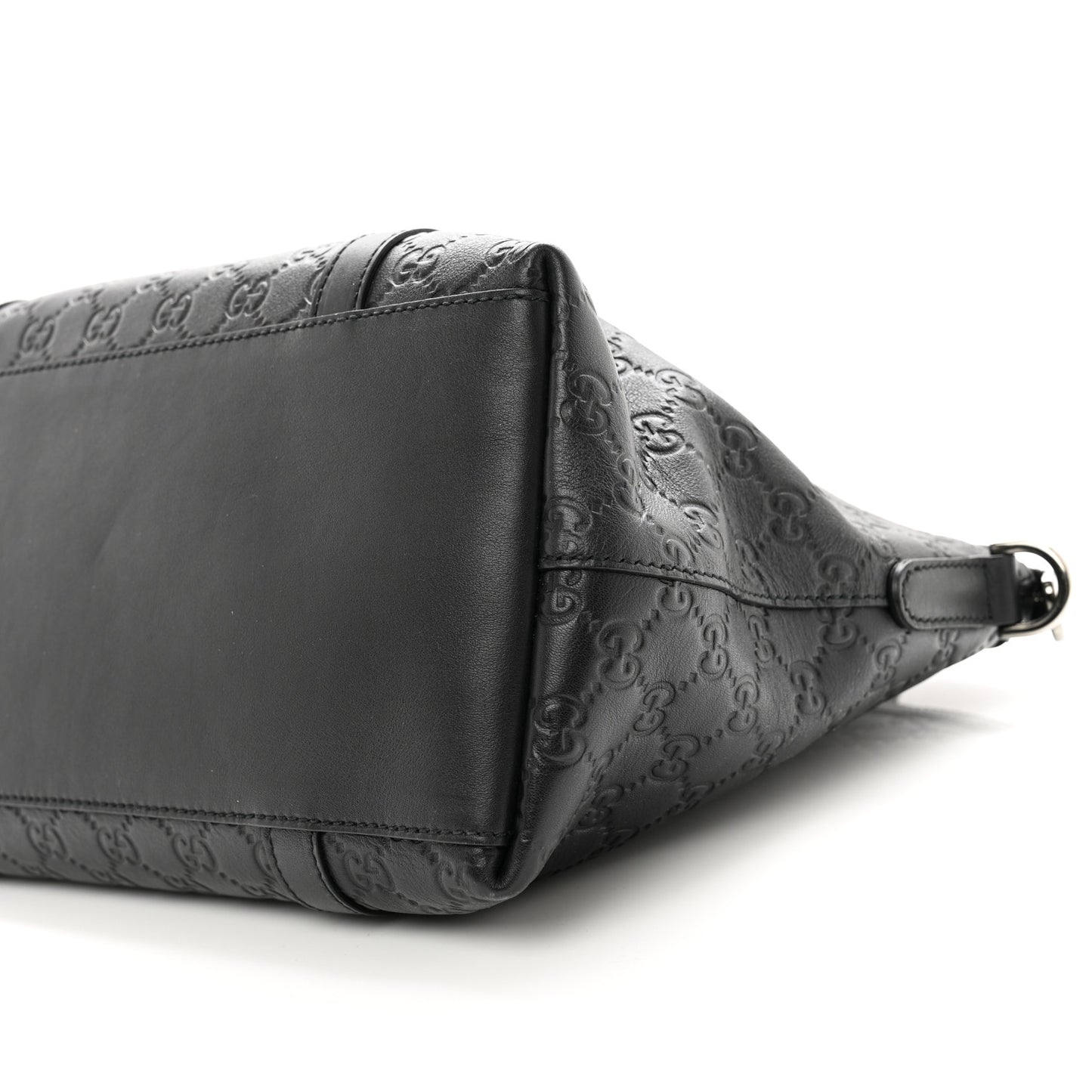 Guccissima Medium GG Charm Dome Satchel Black