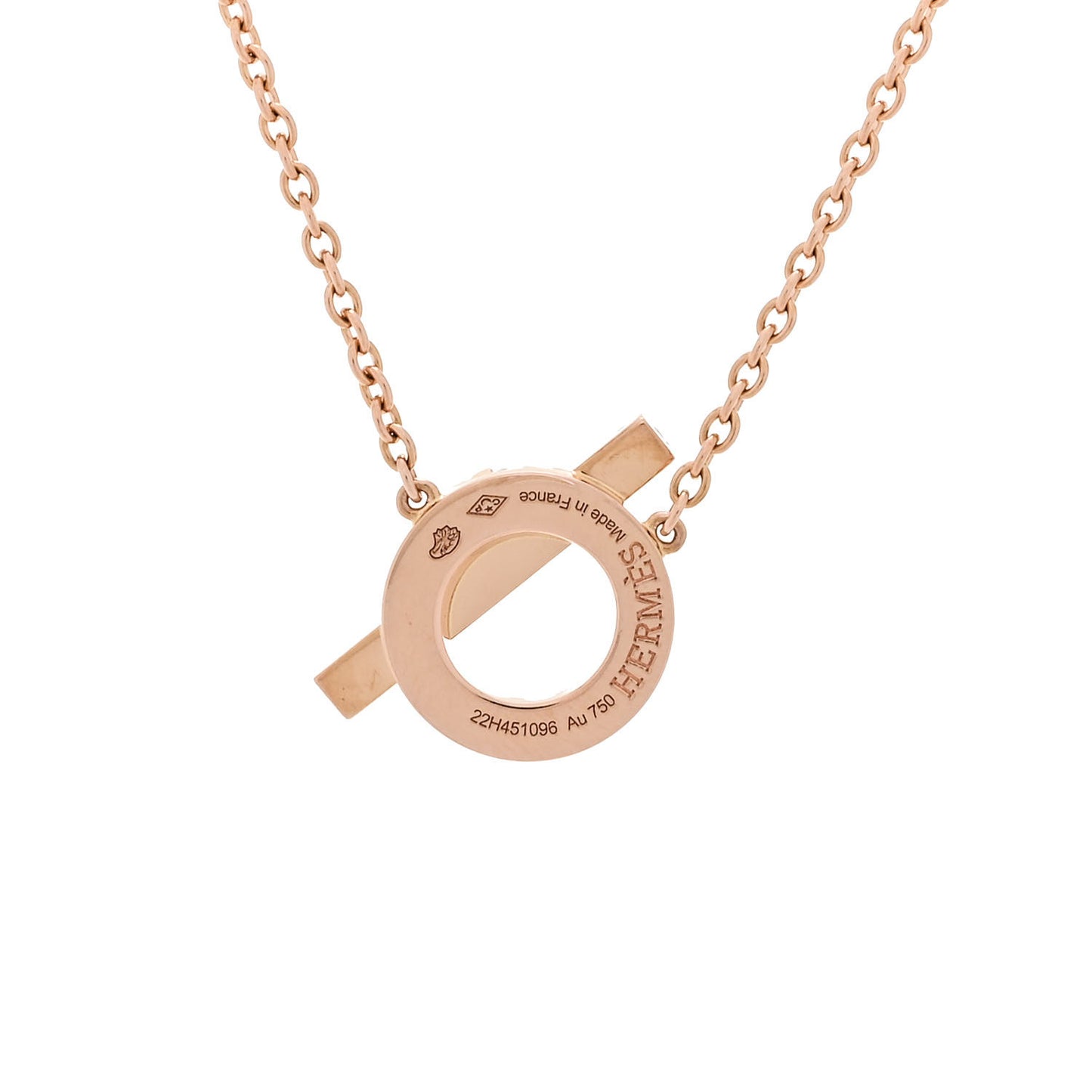 18K Rose Gold Diamond Finesse Pendant Necklace