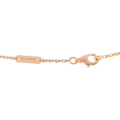 Van Cleef & Arpels 18K Rose Gold Vintage Alhambra Pendant Necklace 4 of 4
