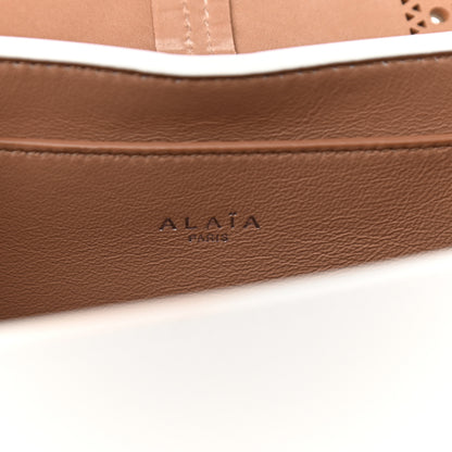 Alaia Calfskin Laser Cut Bellechasse 29 Top Handle Bag White 6 of 11