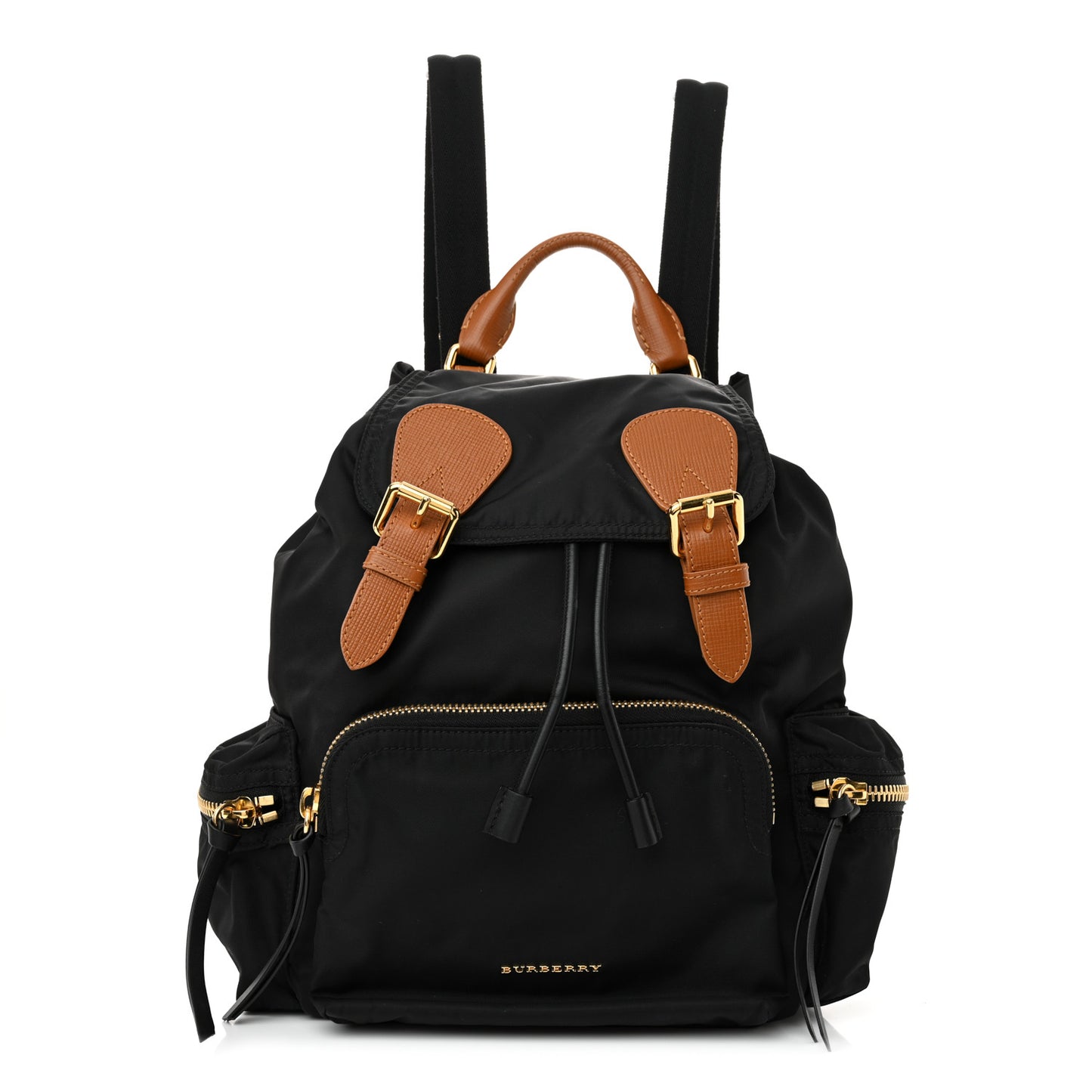 Nylon Medium Rucksack Backpack Black