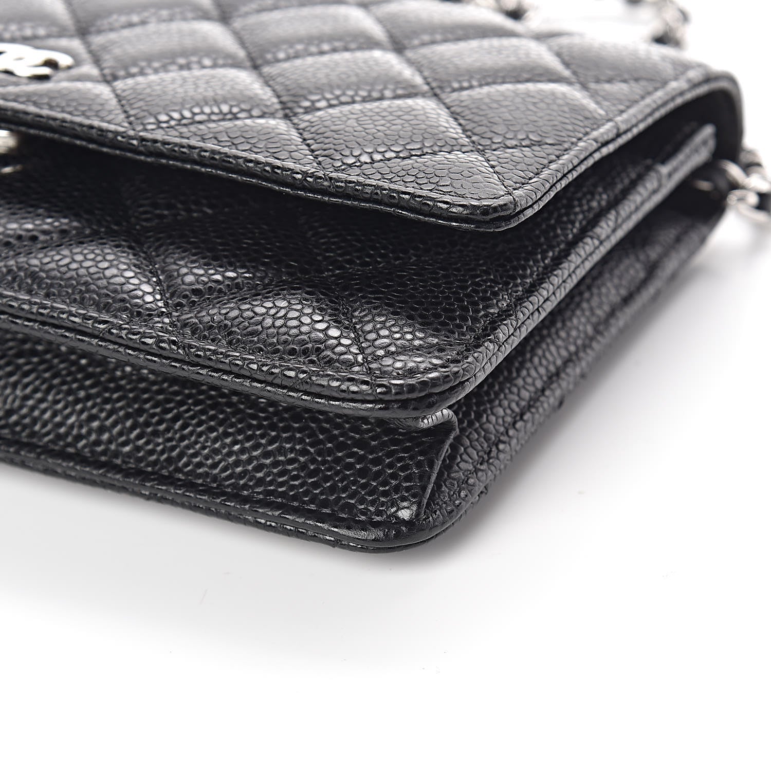 Chanel Caviar Quilted Wallet On Chain WOC Black 11 of 12