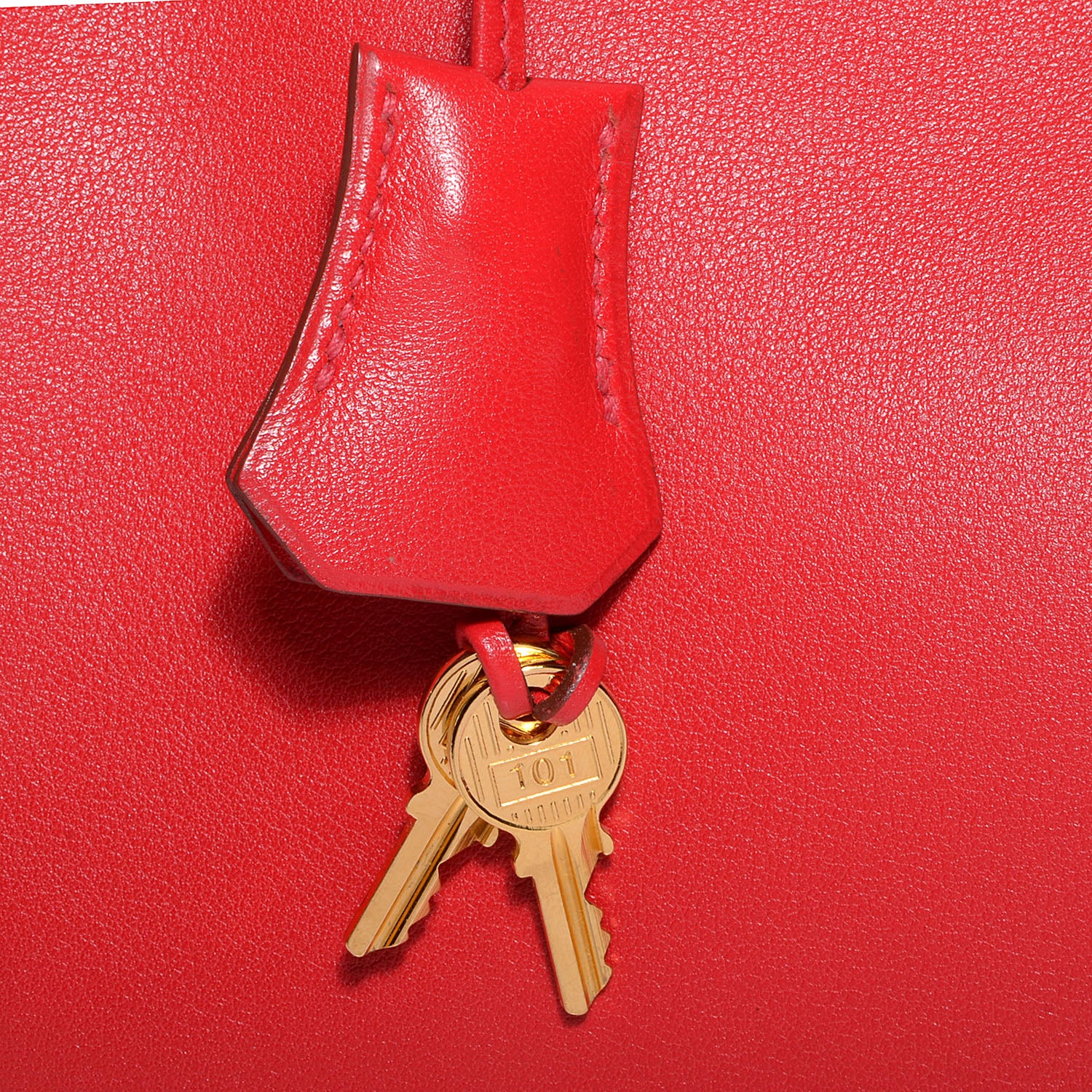 Hermes Veau Gulliver Kelly Retourne 28 Rouge Vif 10 of 24