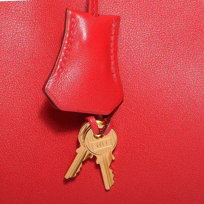 Hermes Veau Gulliver Kelly Retourne 28 Rouge Vif 10 of 24