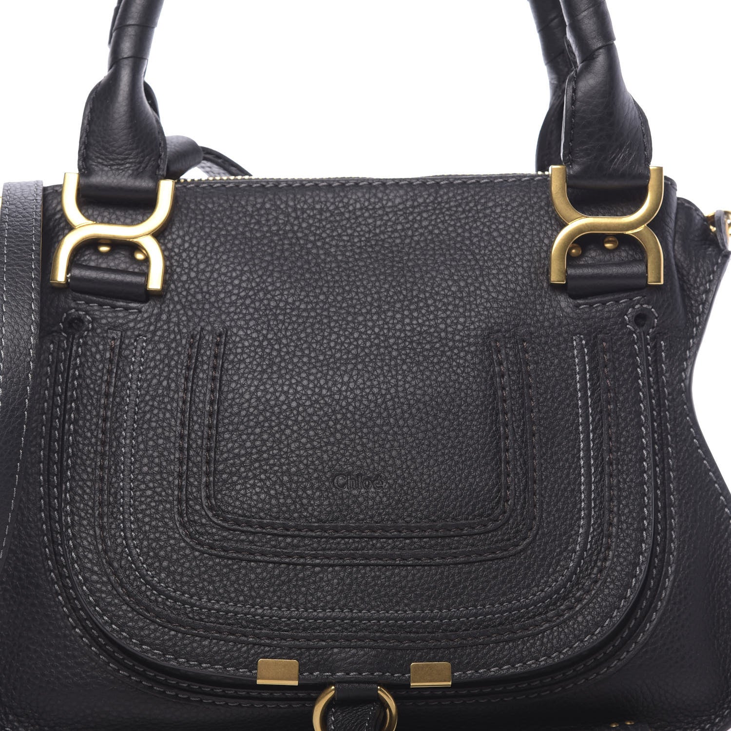 Chloe Calfskin Small Marcie Satchel Black 7 of 9
