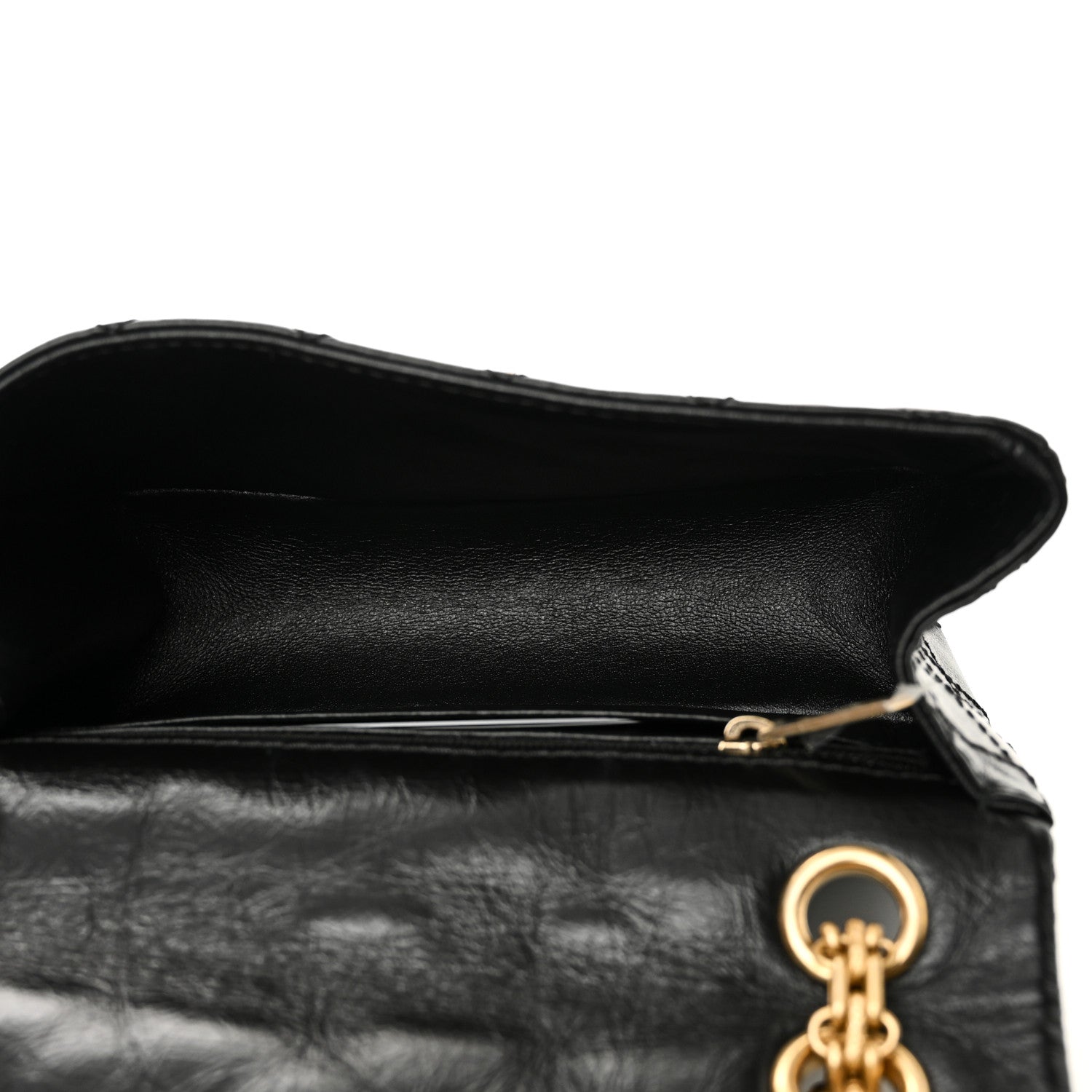Chanel Aged Calfskin Quilted 2.55 Reissue Mini Flap Black 5 of 10