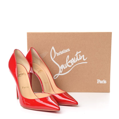 Christian Louboutin Patent Iriza 100 Pumps 37.5 Red 8 of 8