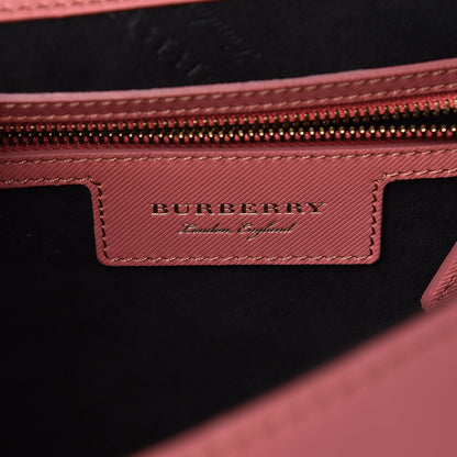 Burberry Trench Calfskin Medium DK88 Top Handle Bag Blossom Pink 6 of 10