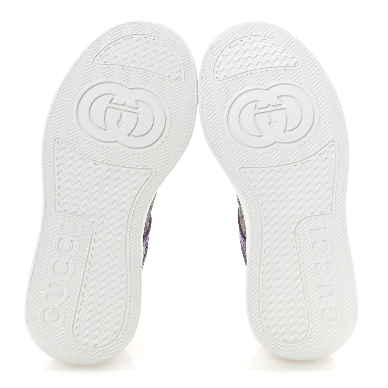 Gucci Calfskin GG Supreme Monogram Perforated Womens Platform 55mm Sneakers 35 Beige Ebony Sugar Pink Crop Shine Purple 6 of 11