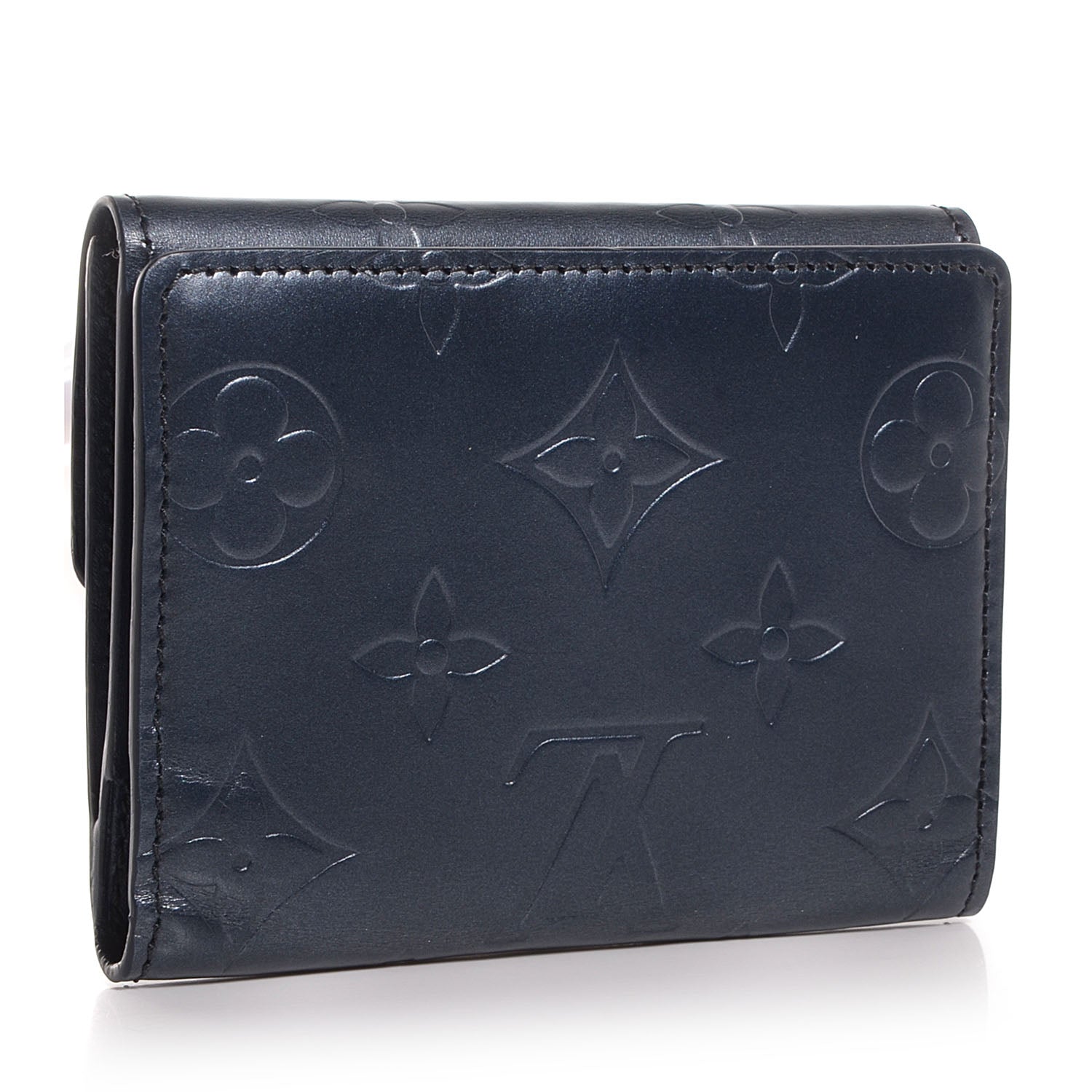 Louis Vuitton Mat Monogram Ludlow Wallet Blue 2 of 7