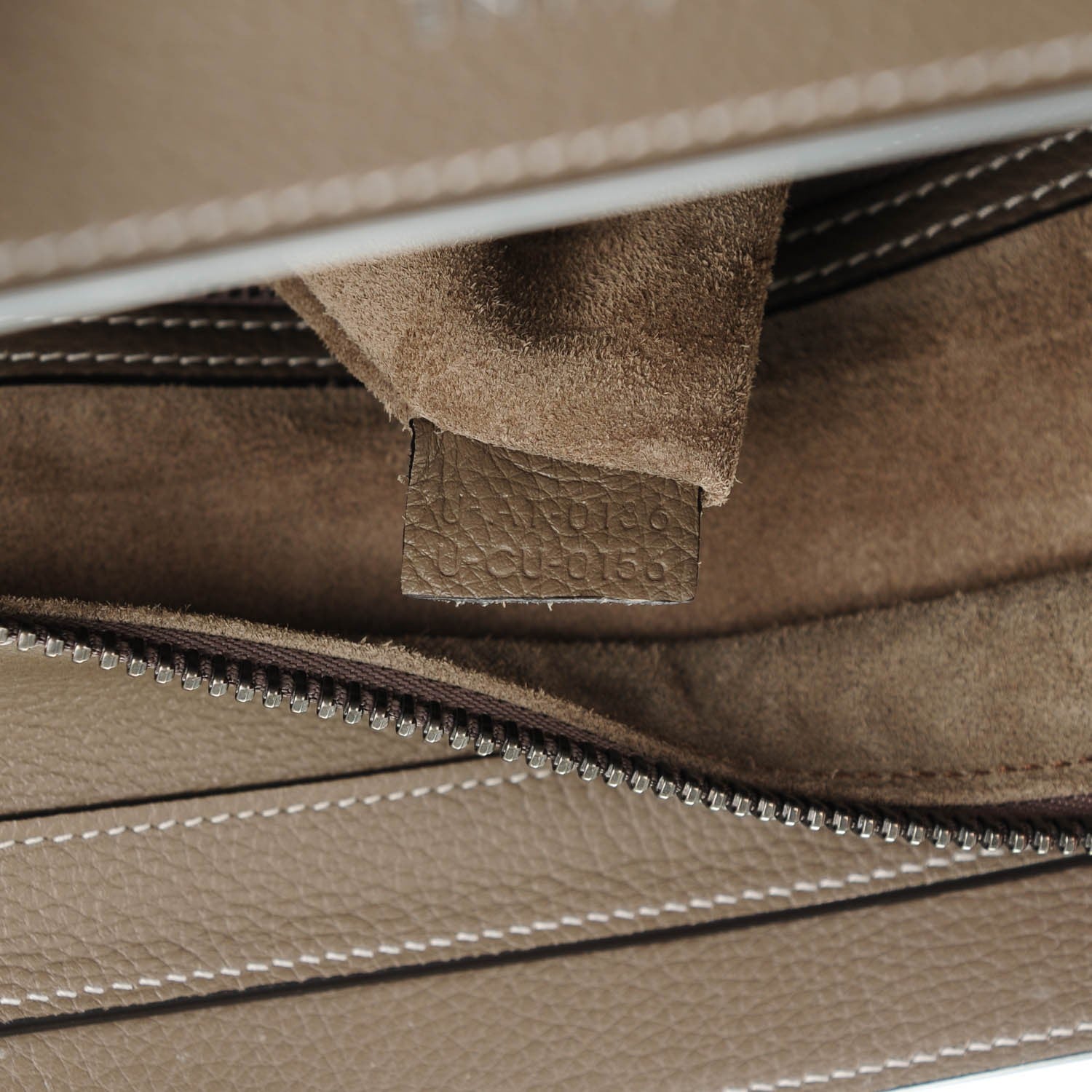 Celine Drummed Calfskin Micro Luggage Souris 7 of 7