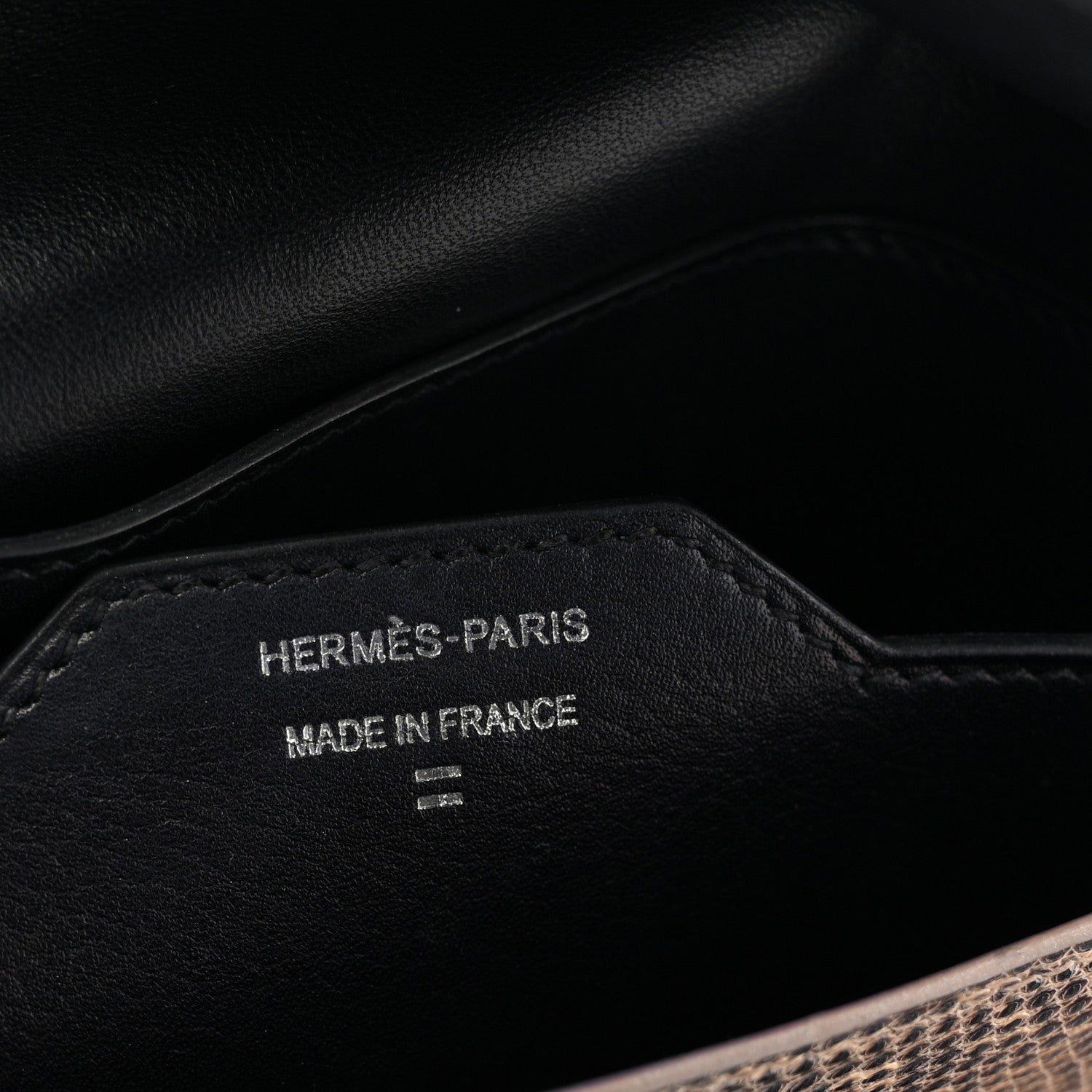 Hermes Swift Lizard Passant Compact Wallet Black Ombre 7 of 7