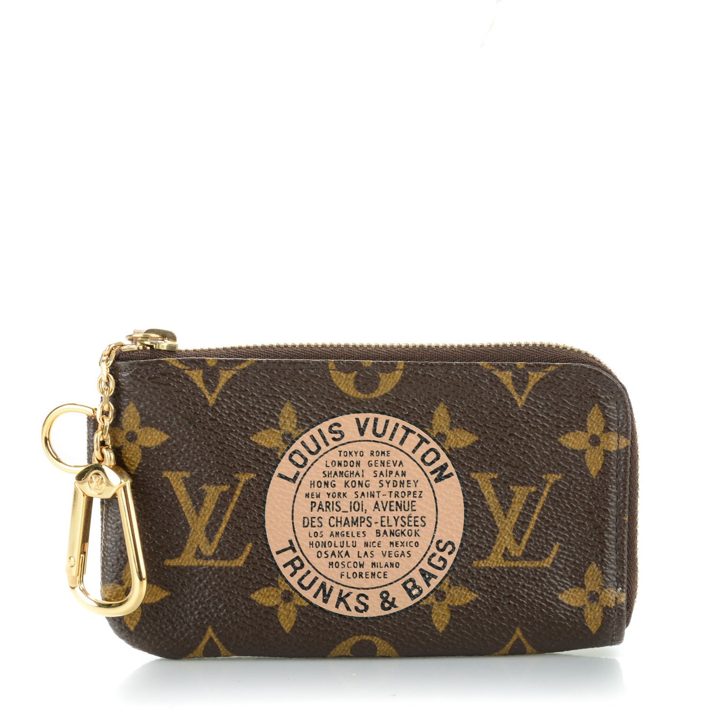 Monogram Complice Trunks and Bags Key Pouch Beige