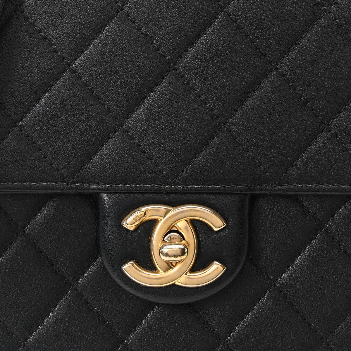 Chanel Lambskin Quilted Chic Pearls Flap Black 8 of 10