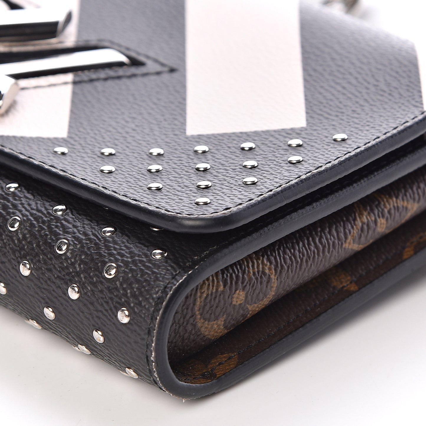 Calfskin Monogram Twist Chain Wallet