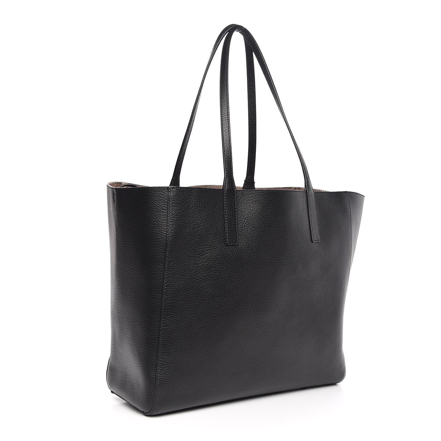 MCM Grained Calfskin Medium Reversible Wandel Tote Black 5 of 11