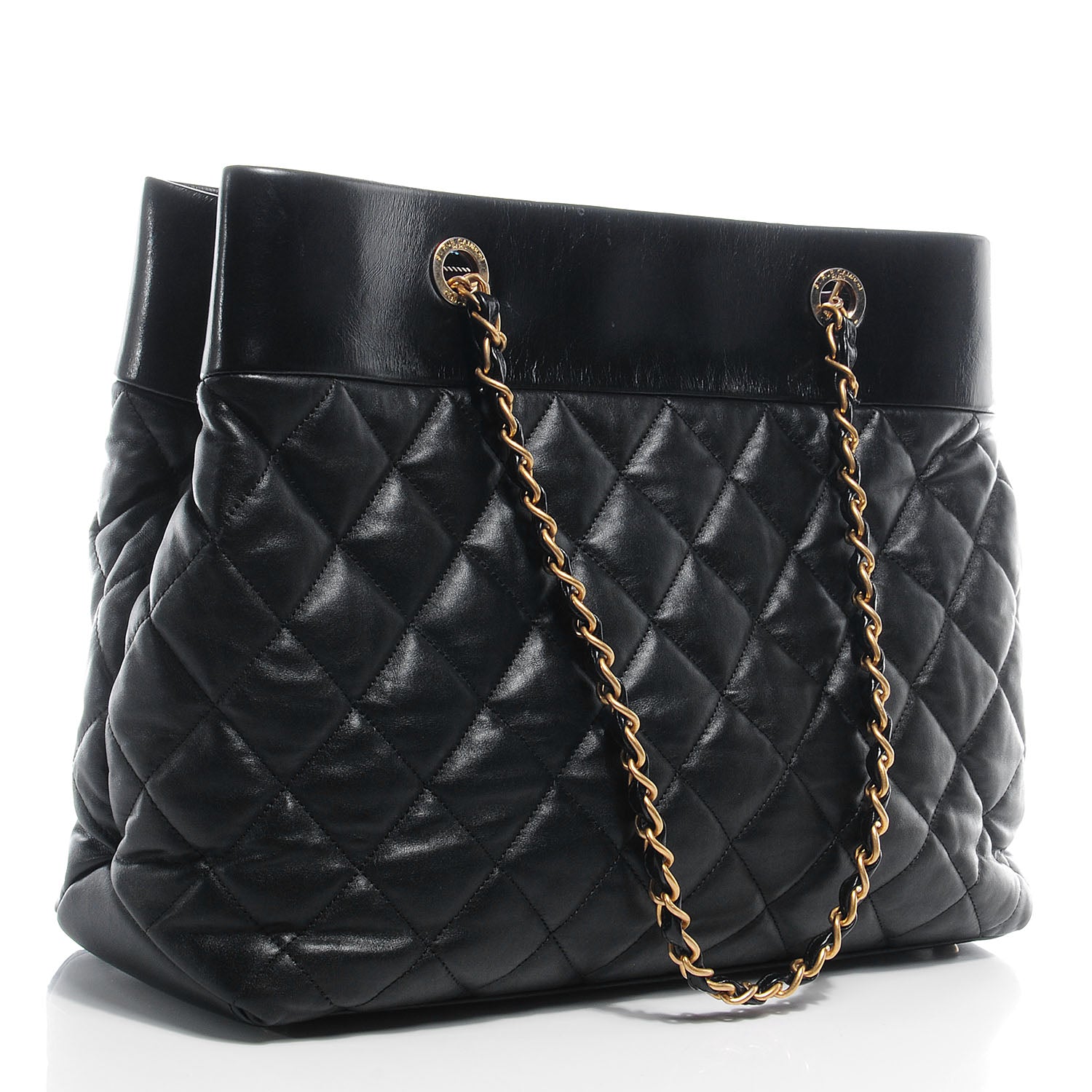 Chanel Calfskin Soft Elegance Large Tote Black 3 of 8