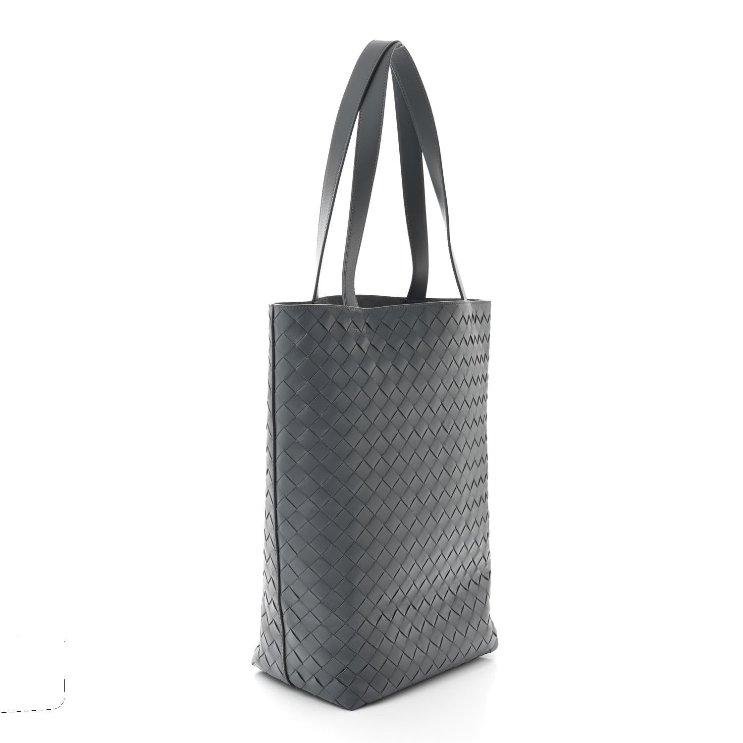 Bottega Veneta Calfskin Intrecciato Small Tote Bag Grey 4 of 10