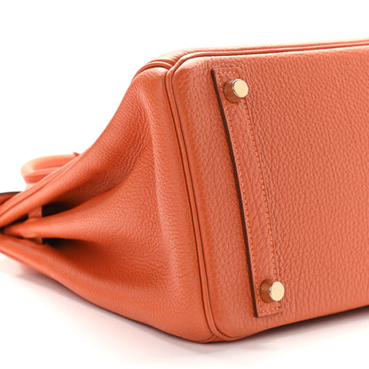 Hermes Togo Birkin 30 Orange 8 of 10