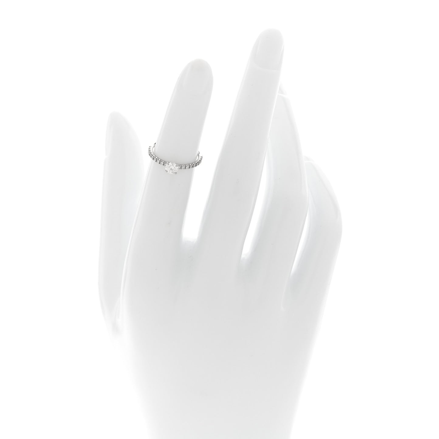 Platinum Diamond .35ct Etincelle De Cartier Solitaire Engagement Ring 45 3.5