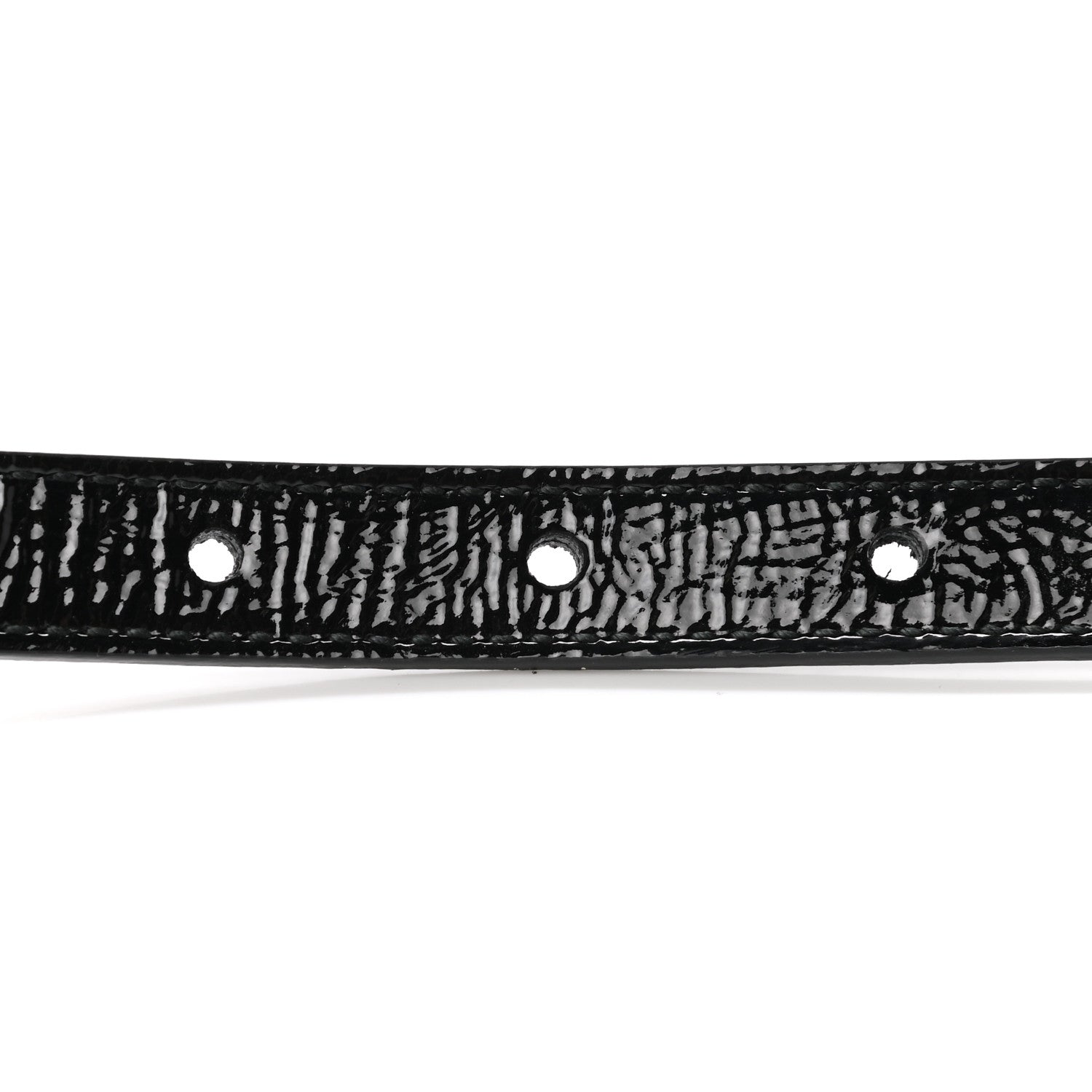 Gucci Skipper Calfskin Enamel GG 15mm Belt 75 30 Black 3 of 6