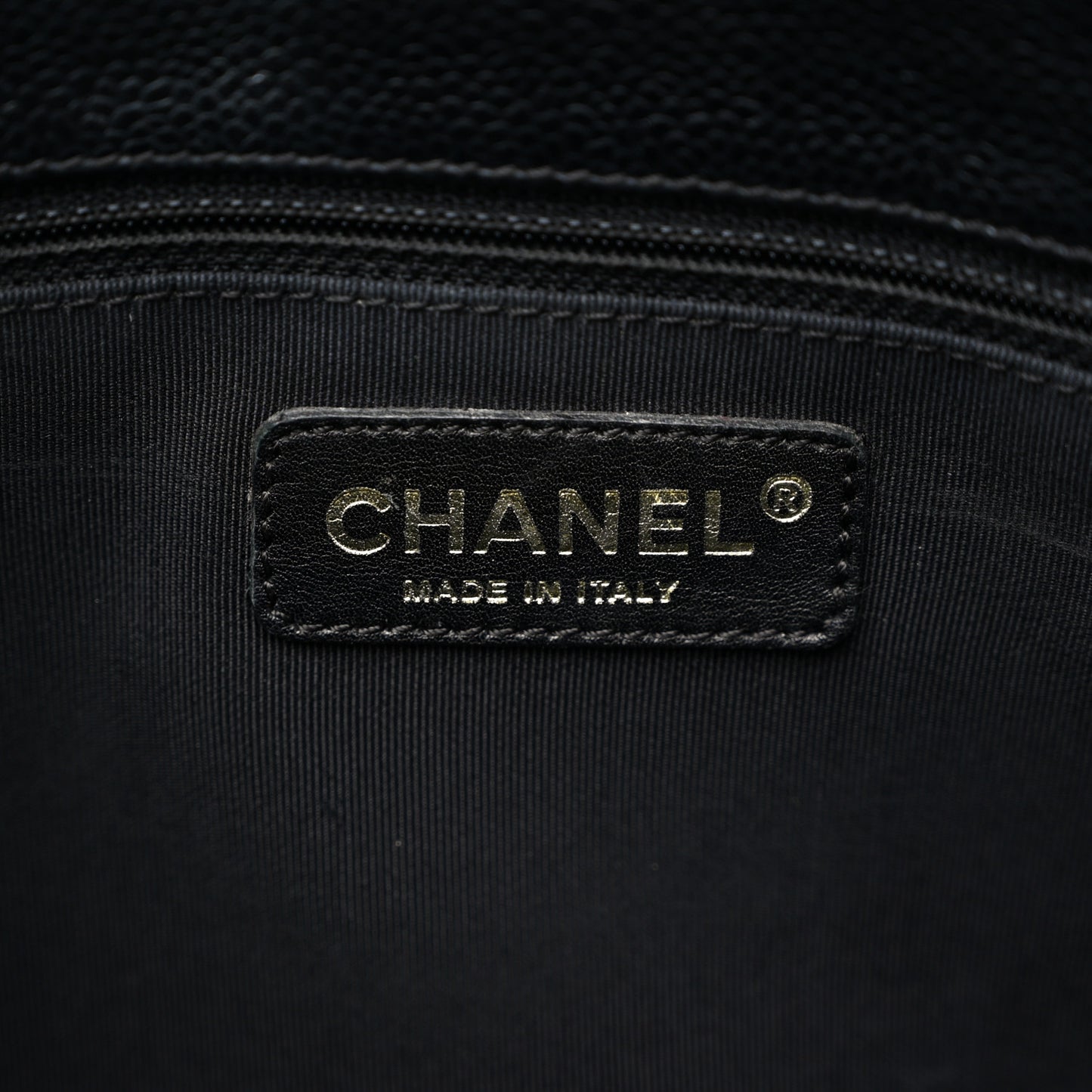 Caviar Quilted Grand Shopping Tote GST Black
