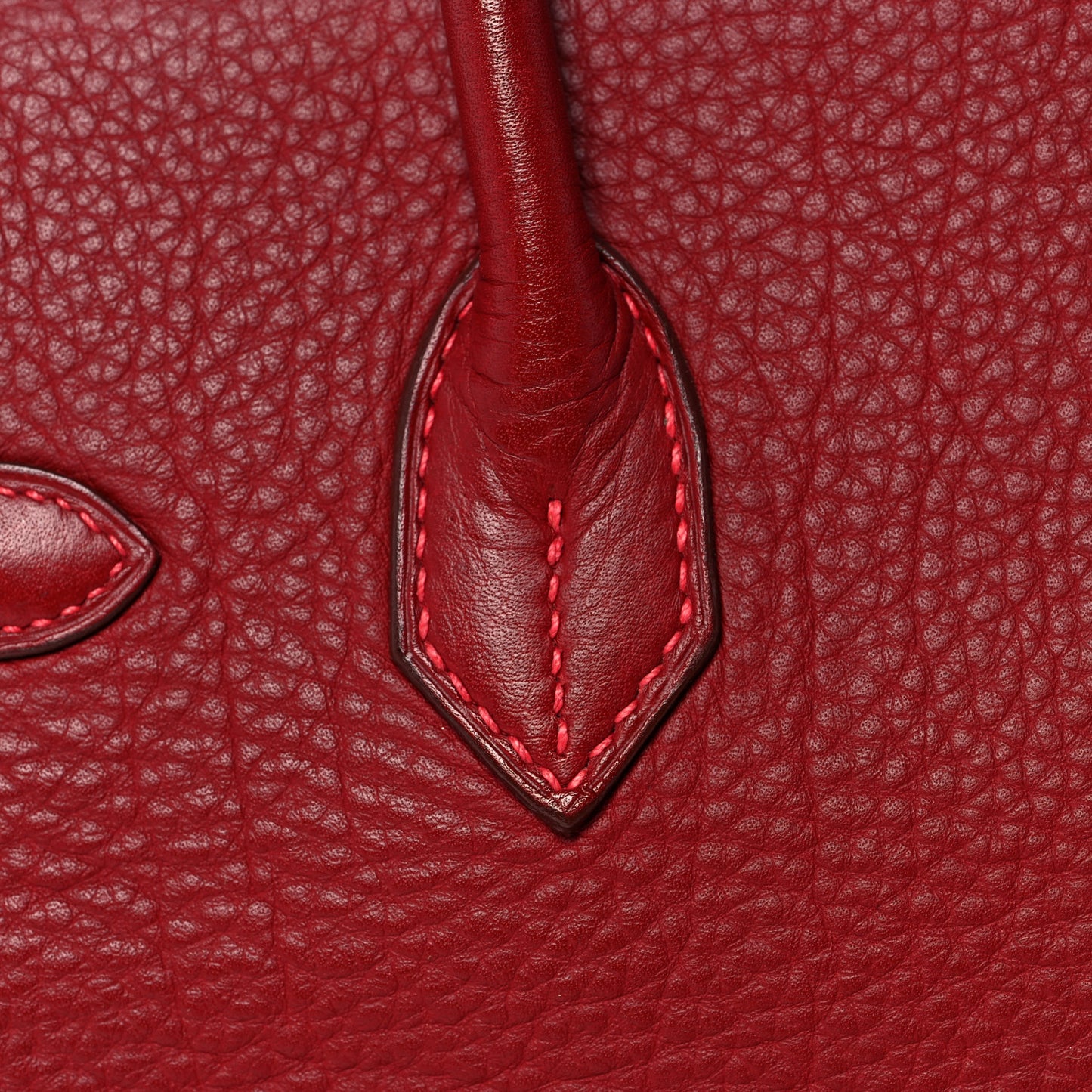 Taurillon Clemence Birkin 30 Rouge Vif
