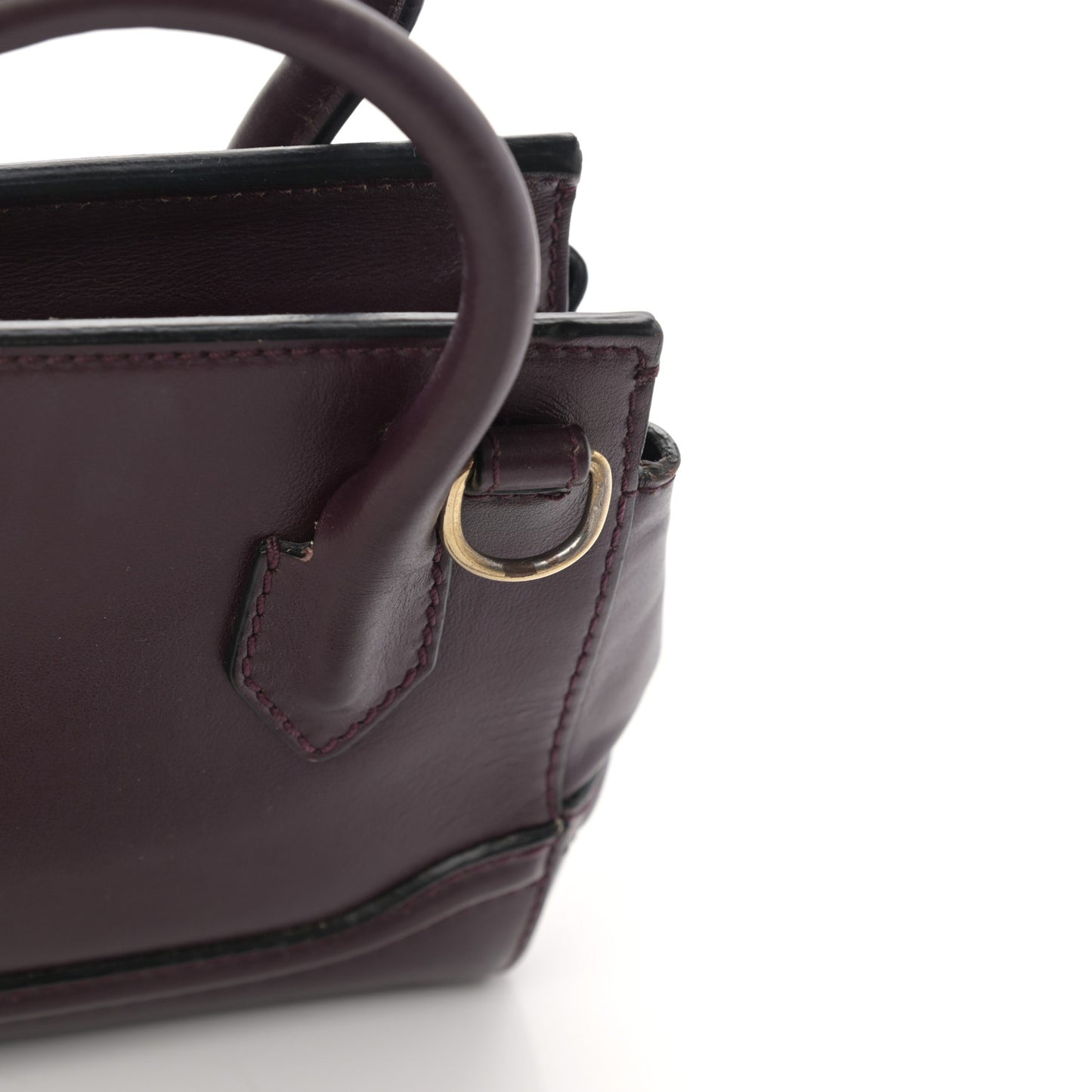 Calfskin Small Palazzo Empire Bag Burgundy