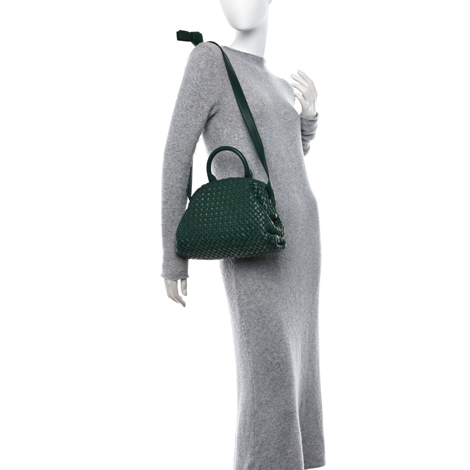 Bottega Veneta Nappa Intrecciato Small Padded The Handle Tote Raintree 2 of 9