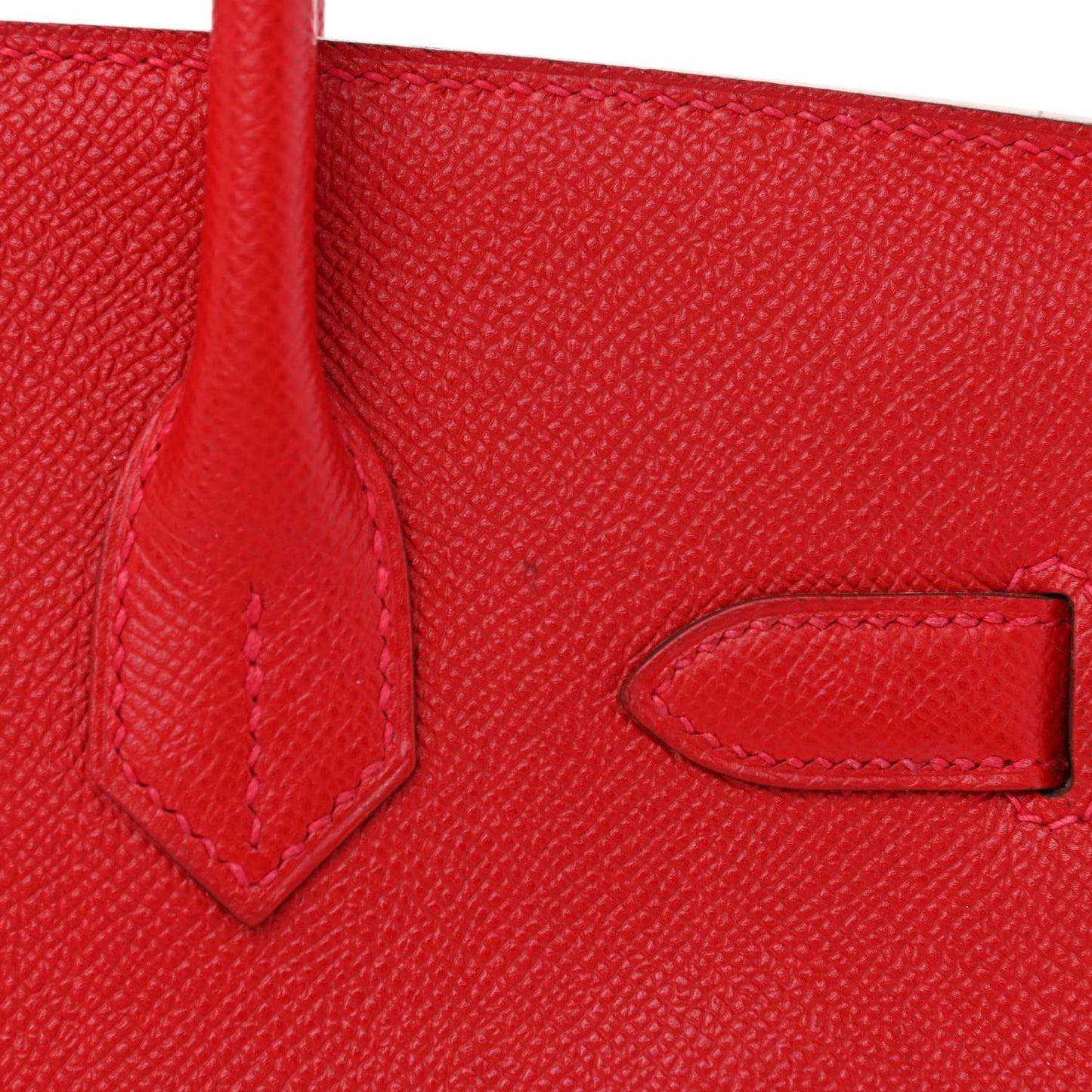 Epsom Birkin 30 Rouge Casaque