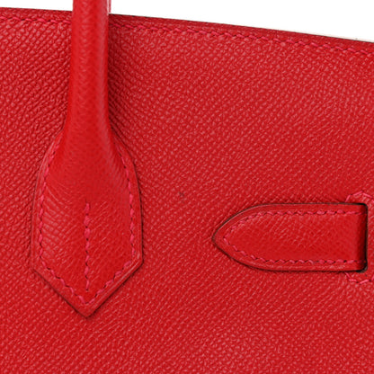 Hermes Epsom Birkin 30 Rouge Casaque 11 of 12