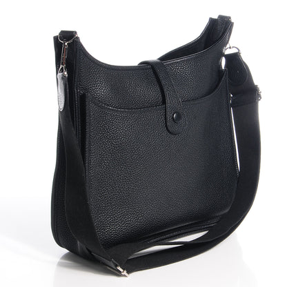 Hermes Taurillon Clemence Evelyne III GM Black 8 of 15