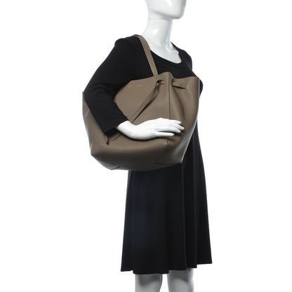 Celine Soft Grained Calfskin Small Belt Cabas Phantom Taupe 2 of 8