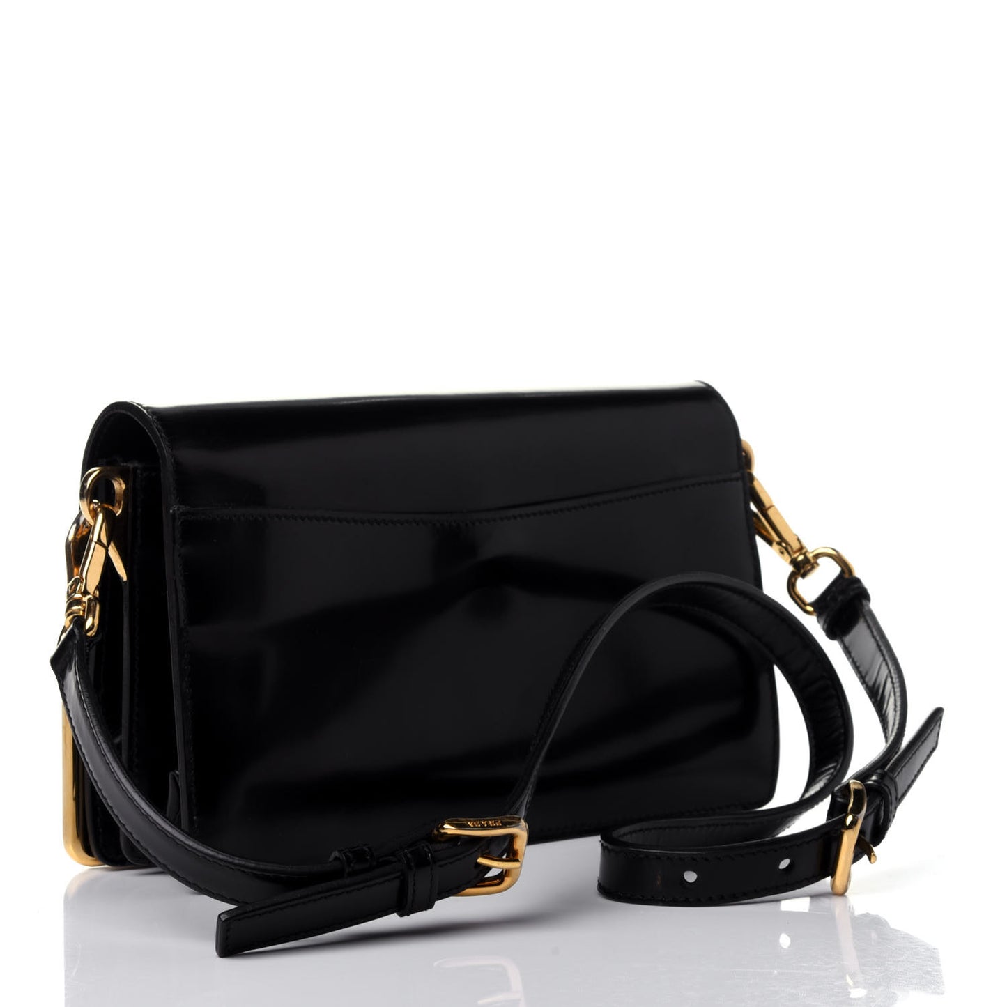 Spazzolato Crossbody Bag Black