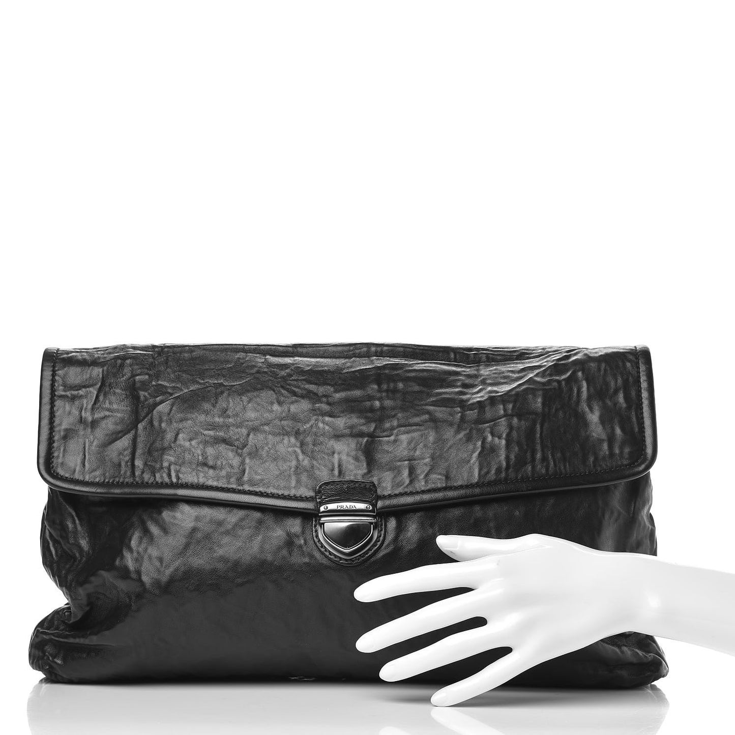 Nappa Antique Clutch Black