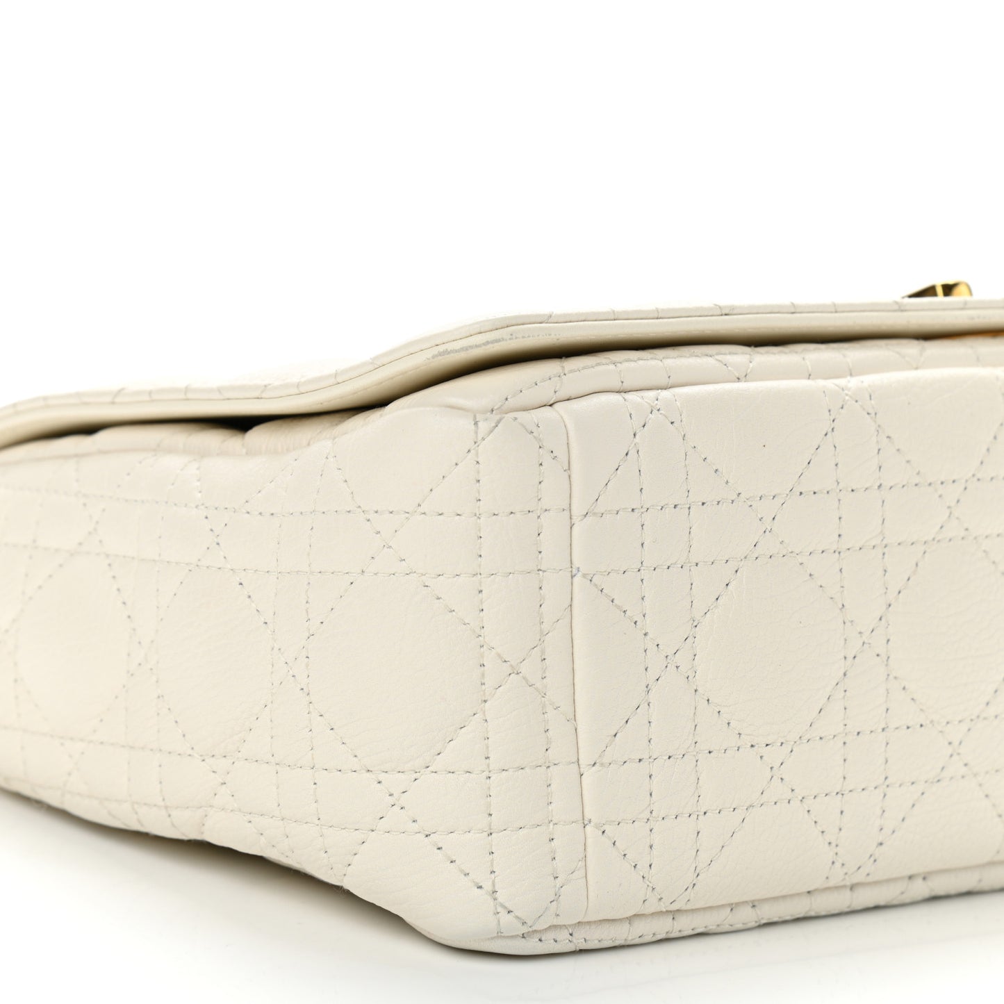 Lambskin Cannage Large Caro Bag Ivory