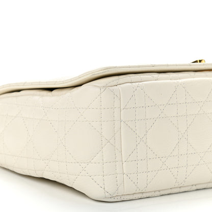 Christian Dior Lambskin Cannage Large Caro Bag Ivory 9 of 11