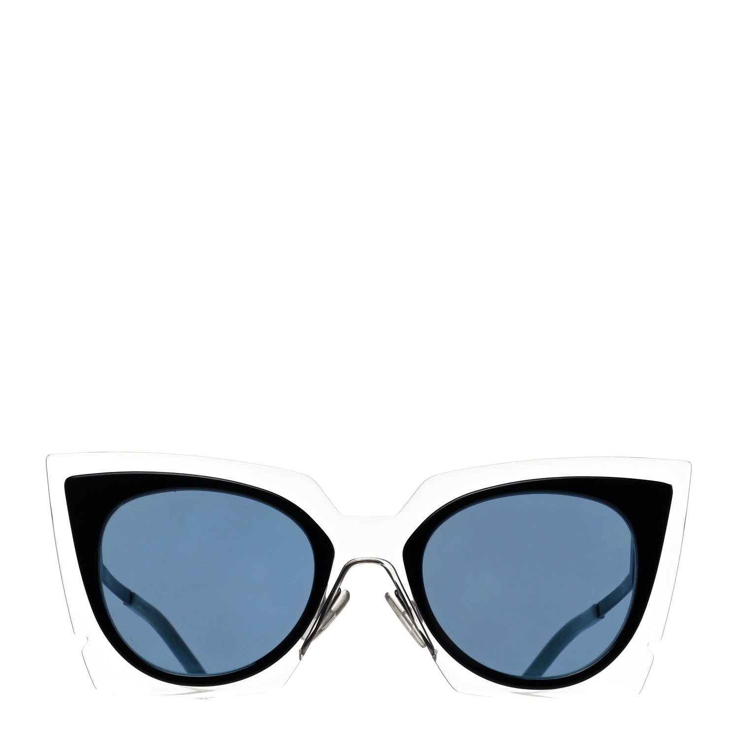 Fendi Cat Eye Orchidea Sunglasses FF 0117/S Crystal Black 2 of 7