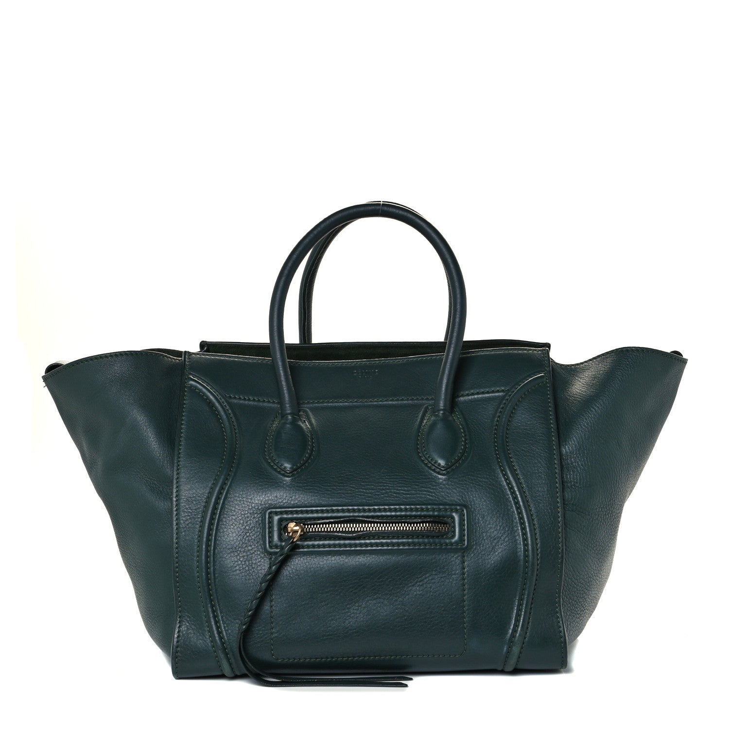 Celine Supple Calfskin Medium Phantom Luggage Forest 1 of 10
