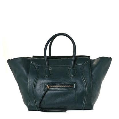 Celine Supple Calfskin Medium Phantom Luggage Forest 1 of 10