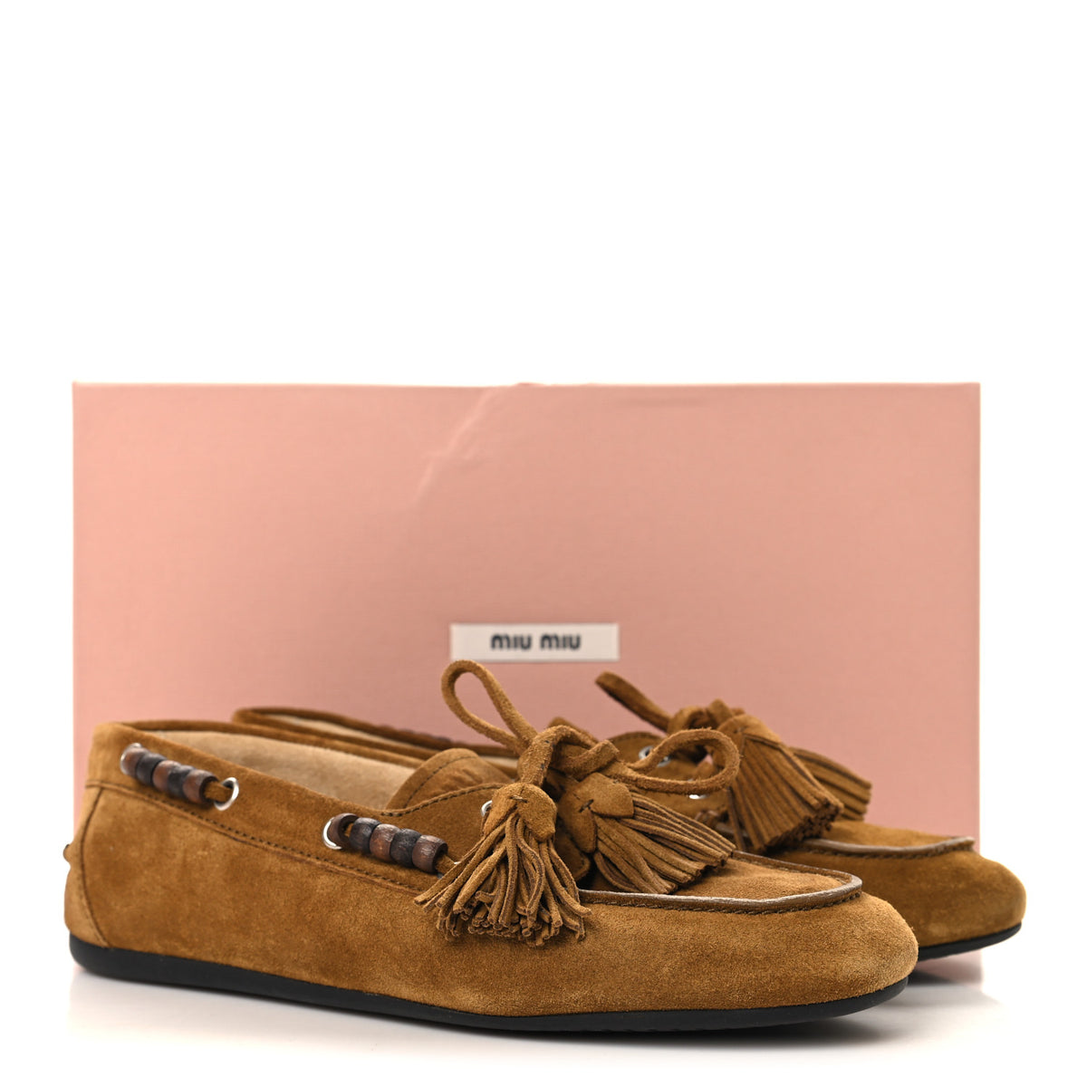 Scamosciato Tassel Deck Shoes 38 Oliva