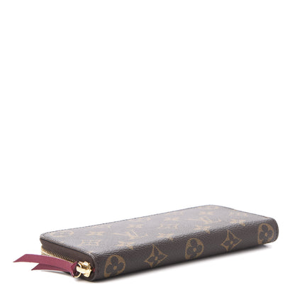 Louis Vuitton Monogram Clemence Wallet Fuchsia 4 of 13